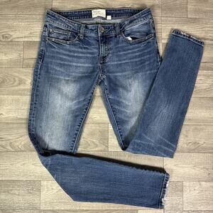 BKE The Buckle Stella Skinny Low Rise Ripped Medium Wash Jeans sz 28